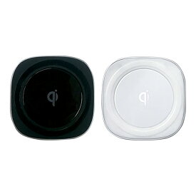【在庫処分セール】qi（チー） ワイヤレス充電器 角型 iPhone アンドロイド各種対応 おしゃれ ホワイト ブラック eca160009 ゆうパケット 送料無料 アウトレット