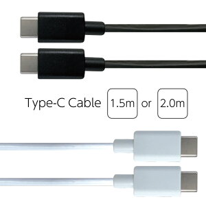yPDΉz Type-C ʐM[dP[u }[dΉ 3A P[u 1.5m 2m eca190178 ubN zCg䂤pPbg  AEgbg USB-C ^CvC C^Cv
