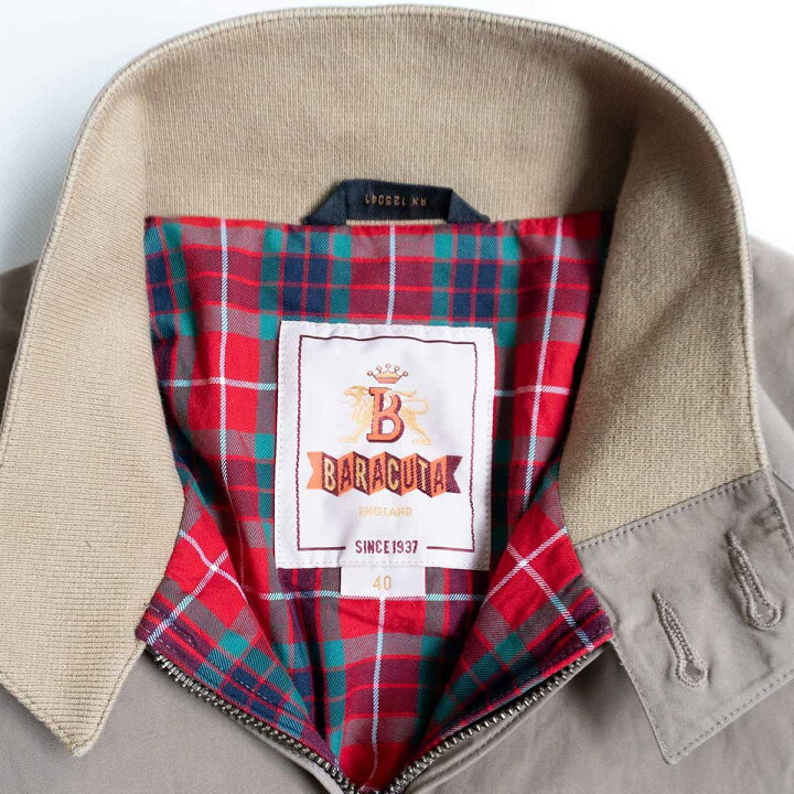 楽天市場】【定番】 BARACUTA 【G9 スウィングトップ ハリントン  