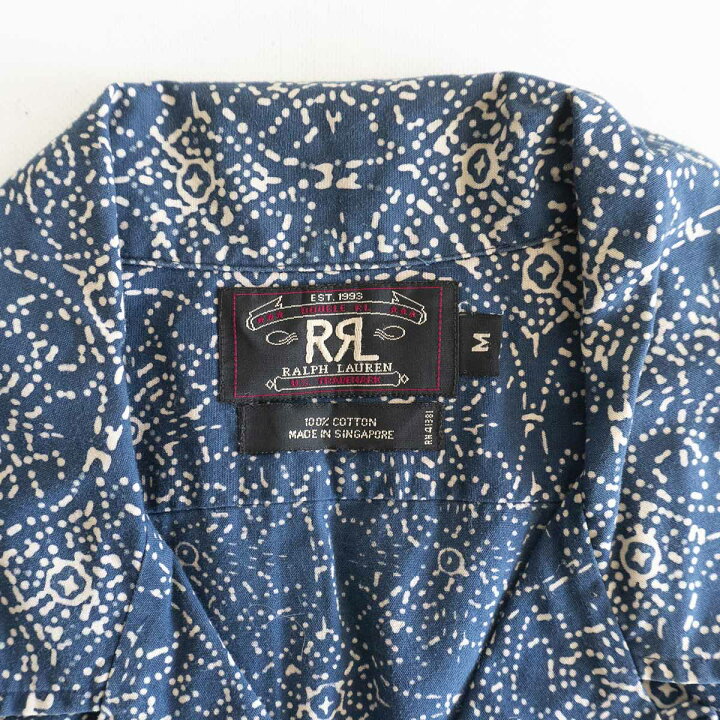 楽天市場】【美品/90S】RRL 【オープンカラー シャツ】M ダブルアール 