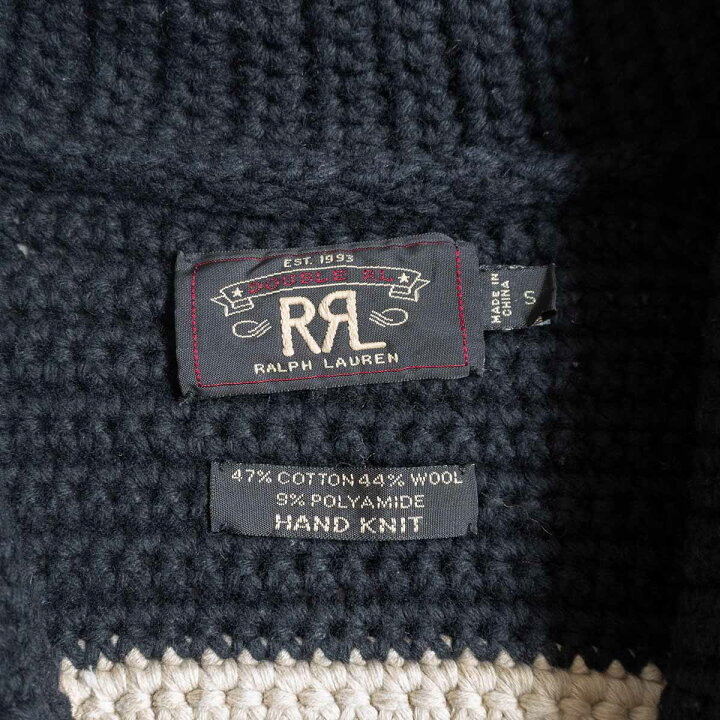 楽天市場】【名作】RRL 【HAND KNIT NATIVE SHAWL COLLAR CARDIGAN 】S 
