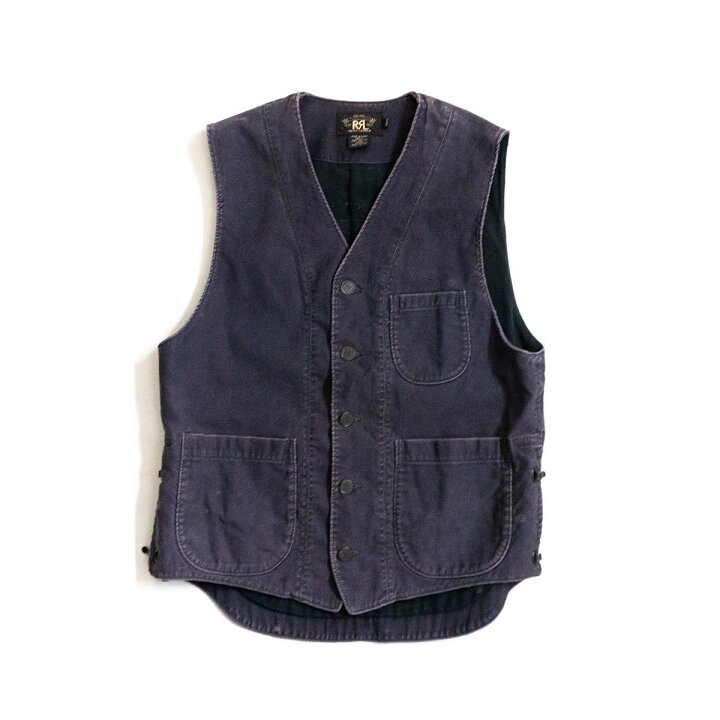 楽天市場】【雰囲気抜群】RRL 【DECK VEST】 S デッキ ベスト ラルフ 