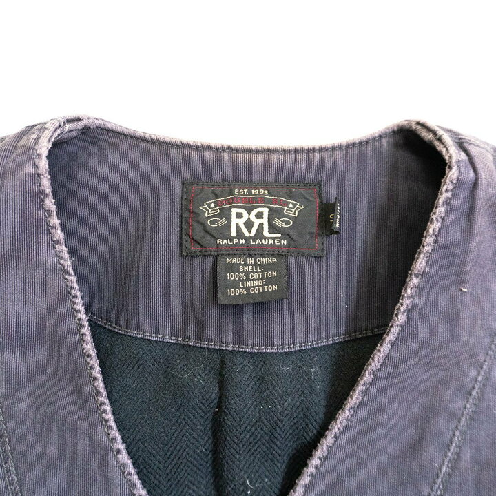 楽天市場】【雰囲気抜群】RRL 【DECK VEST】 S デッキ ベスト ラルフ 