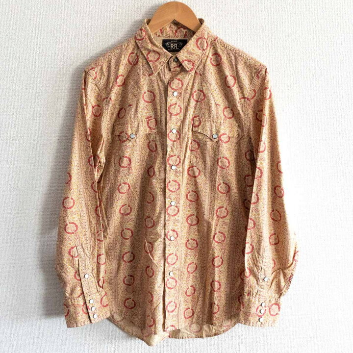 楽天市場】【極美品】RRL 【総柄 ウエスタン シャツ】S ラルフローレン 