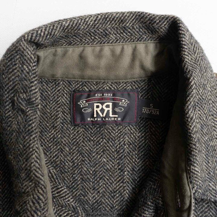 楽天市場】【極美品】RRL 【ヘリンボーンツイード×オイルドコットン 