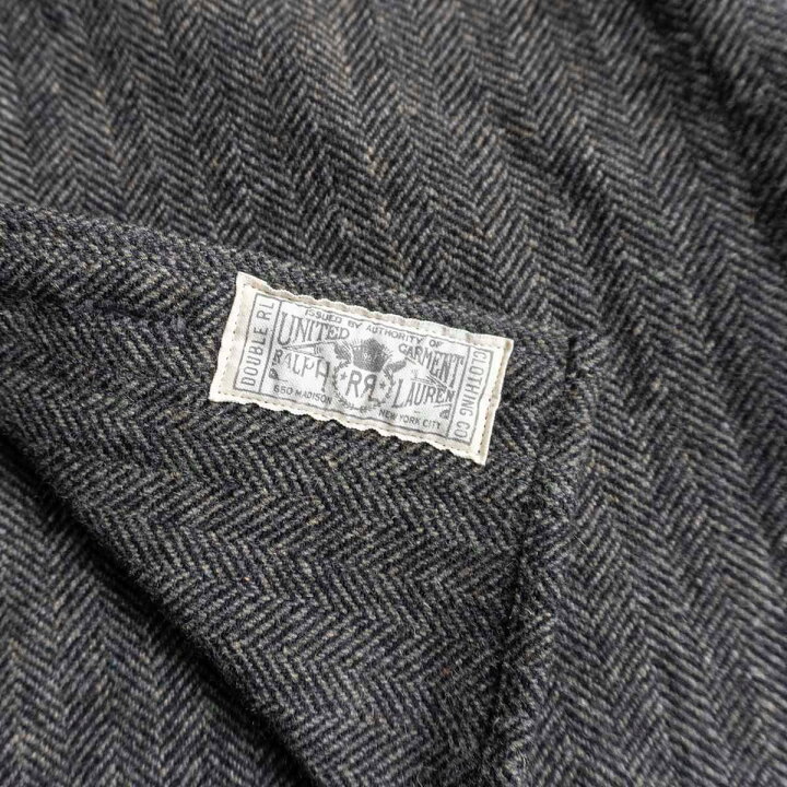 美品】RRL HERRINGBONE TWEED SHIRT オイルドコットン