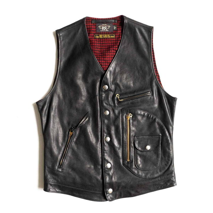 楽天市場】【名作】RRL 【REYNOLDS VEST】S レザー ベスト ラルフ 