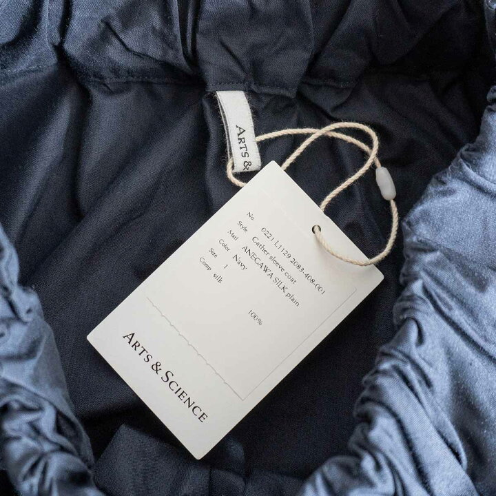 楽天市場】【未使用品】 ARTS&SCIENCE 【2022SS / Gather sleeve coat  