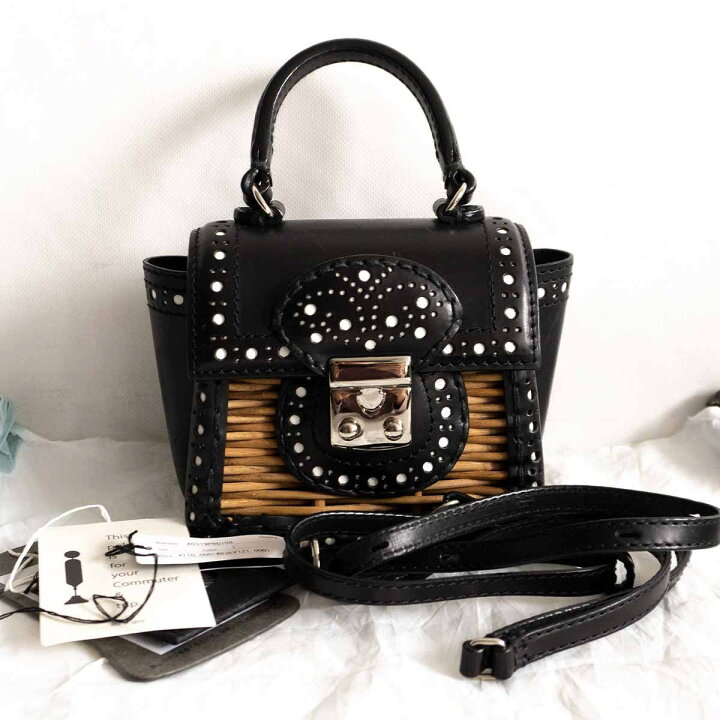 楽天市場】【美品】 ebagos 【カーフ・フルブローグ・ハンドバッグSS 