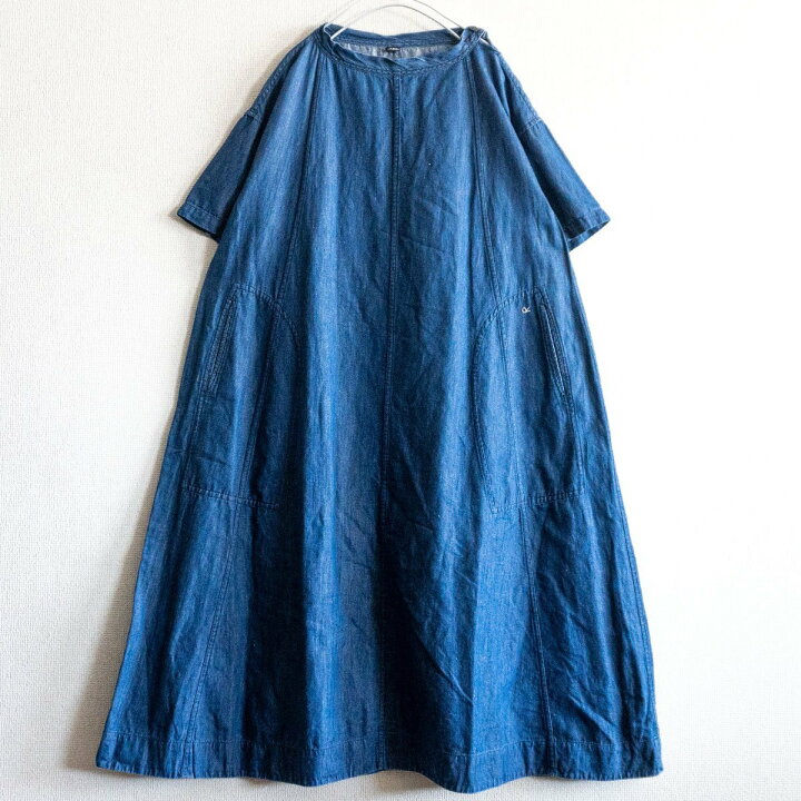 楽天市場】【美品】45R【コットンリネンゴマデニムのドレス  
