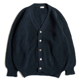 【80年代/デカオム】COMME des GARCONS HOMME【80S ウール カーディガン】 ネイビー ギャルソン オム