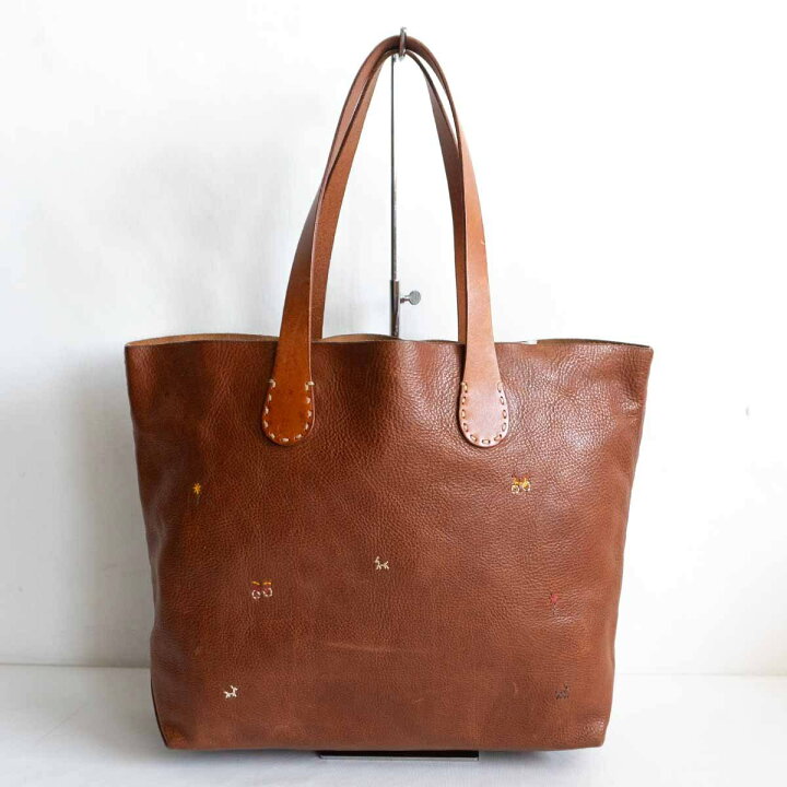 楽天市場】【希少モデル】HENRY CUIR 【刺繍 トート バッグ】 レザー 