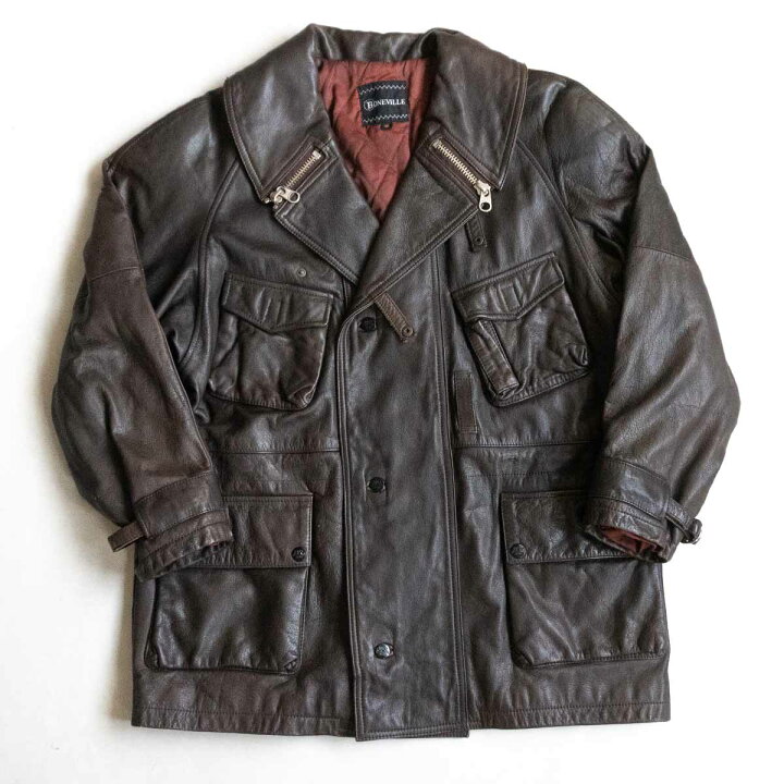 楽天市場】【80S/MASSIMO OSTI】BONEVILLE【80s レザー ジャケット】46 
