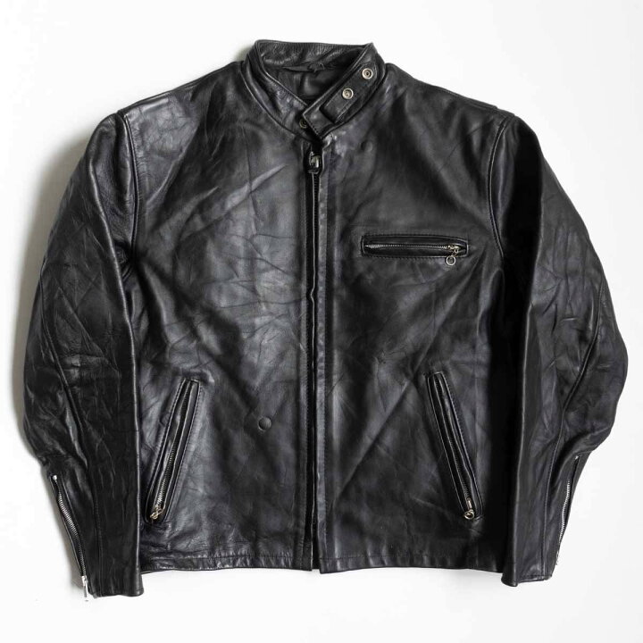 楽天市場】【美品】SCHOTT【641/シングルライダースジャケット】42 