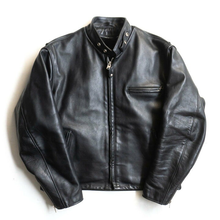 楽天市場】【美品】SCHOTT【641/シングルライダースジャケット】44  