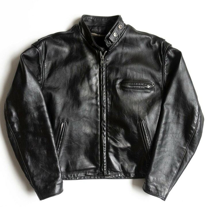 楽天市場】【美品】SCHOTT【641E/シングルライダースジャケット】42  