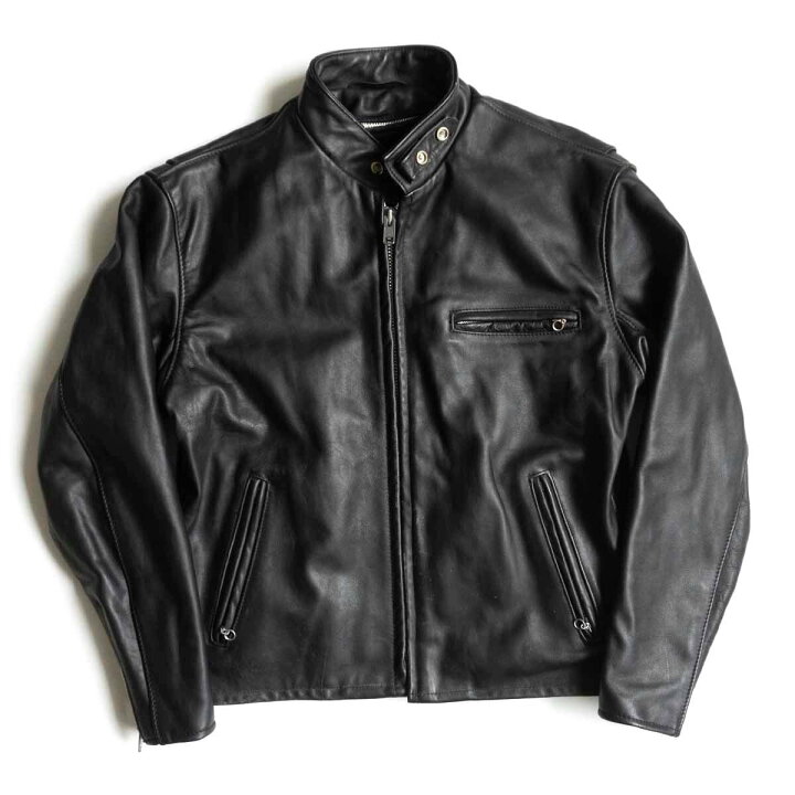 楽天市場】【美品】SCHOTT【641/シングルライダースジャケット】42 