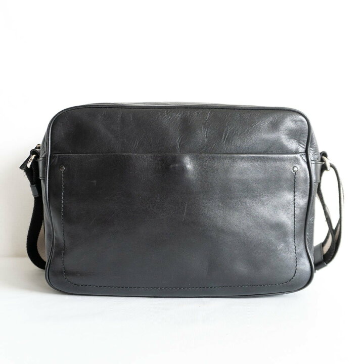 楽天市場】【美品】BALLY 【レザー ショルダーバッグ】ブラック  