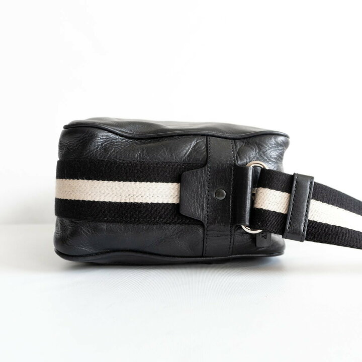 楽天市場】【美品】BALLY 【レザー ショルダーバッグ】ブラック  