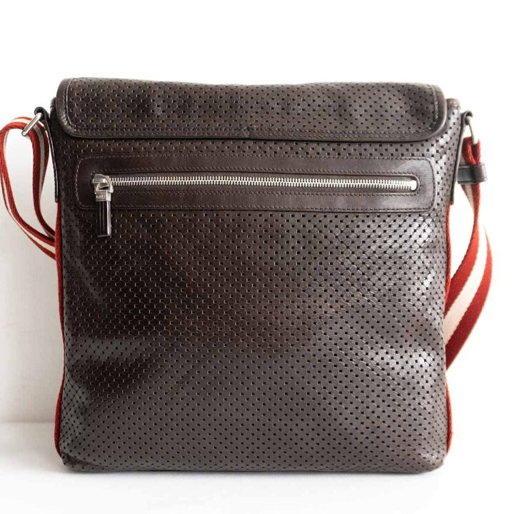 楽天市場】【美品】BALLY 【パンチング レザー ショルダーバッグ 