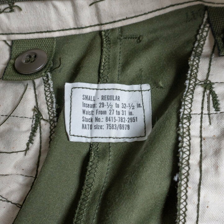 楽天市場】【美品】US ARMY【70S/M-65 フィールドパンツ】 SMALL 