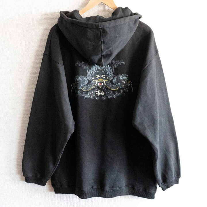 楽天市場】【90s】OLD STUSSY【龍ロゴ パーカー】L 90年代 オールド 