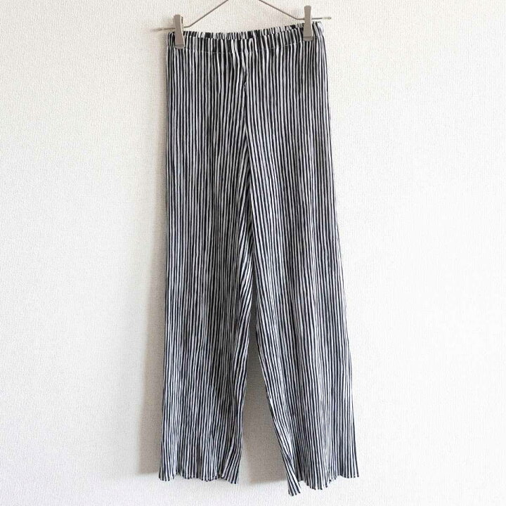 楽天市場】【極美品】 ISSEY MIYAKE【プリーツ ストライプ パンツ】S  