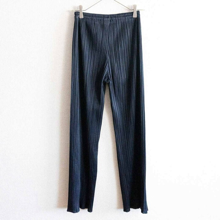 楽天市場】【美品】 PLEATS PLEASE【プリーツ パンツ】ネイビー 