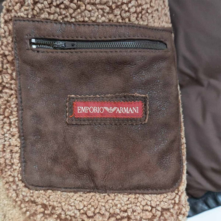 楽天市場】【最高級/希少】EMPORIO ARMANI【80s/レザー ダウン】50  