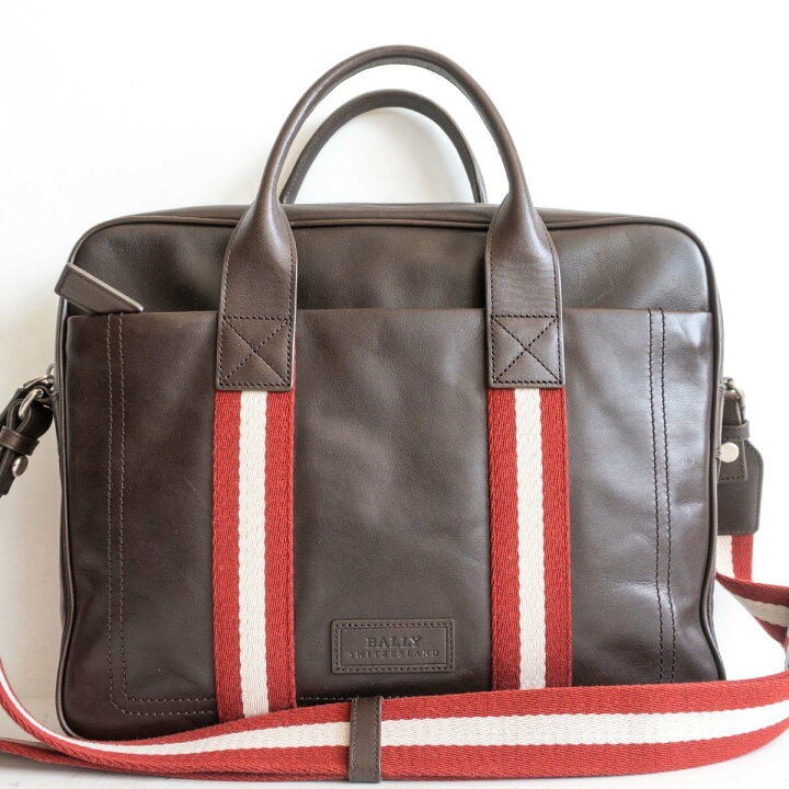 楽天市場】【美品】BALLY 【レザー 2WAY ブリーフケース】ブラウン 
