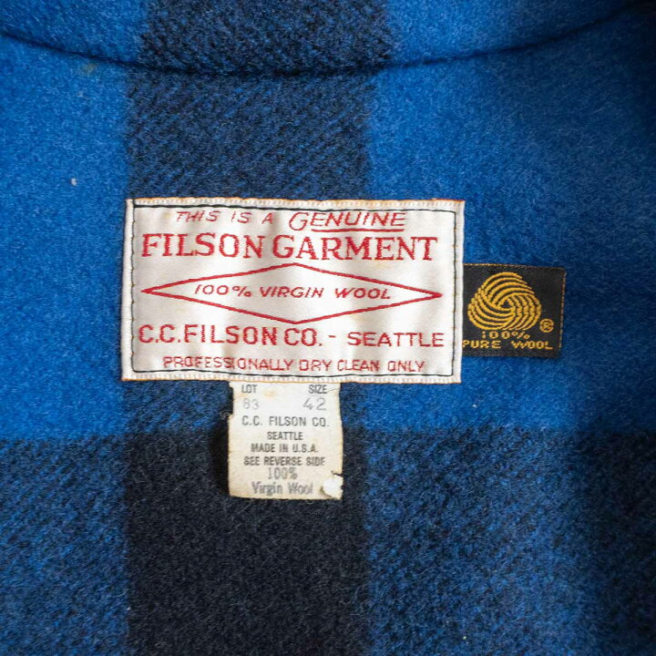 楽天市場】【雰囲気抜群/USA製】FILSON【ダブルマッキーノクルーザー 