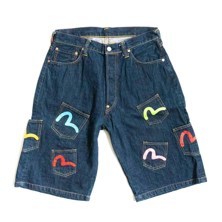 楽天市場】【美品/濃紺】EVISU PARIS【メニーポケット デニムパンツ 