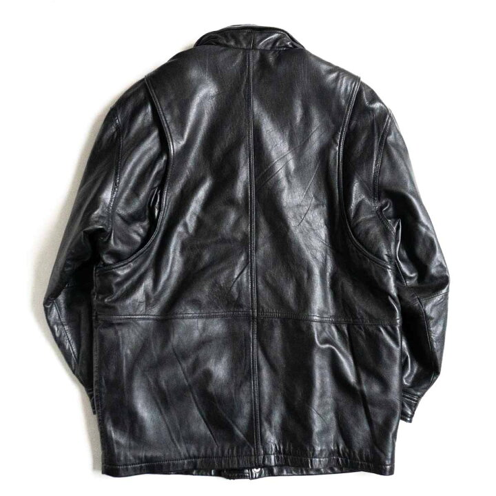 楽天市場】【美品】KADOYA【MACEES レザー カー コート】L ブラック 