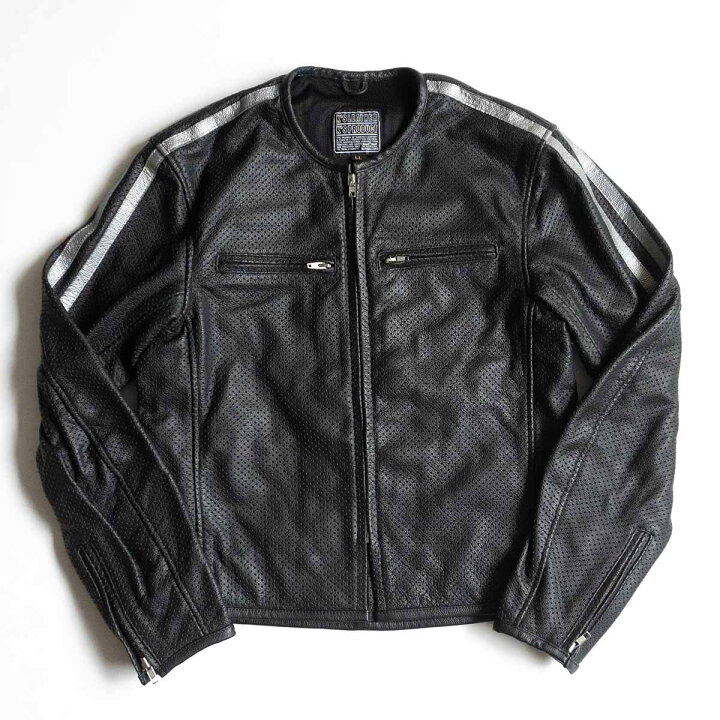 楽天市場】【美品】KADOYA【パンチング シングルライダースジャケット  