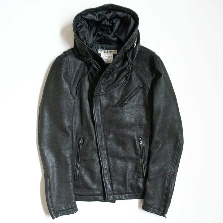 楽天市場】【美品】KATHARINE HAMNETT【ゴートスキン レザー 
