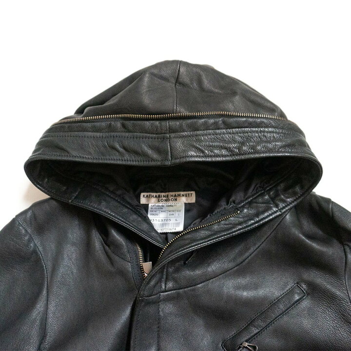 楽天市場】【美品】KATHARINE HAMNETT【ゴートスキン レザー 