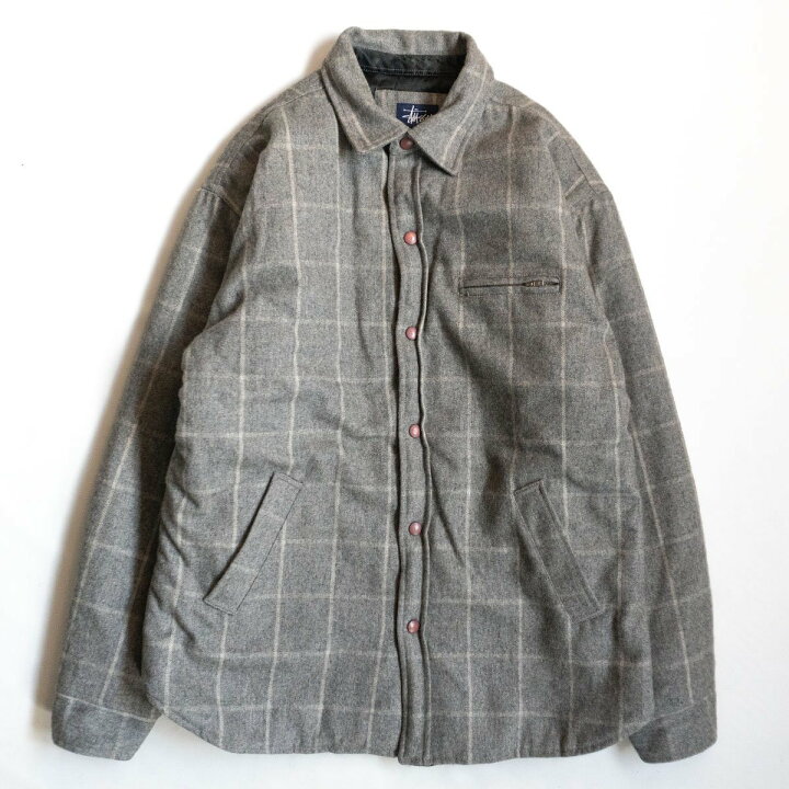 楽天市場】【90s】OLD STUSSY【ウール チェック ジャケット】 L 90年代  