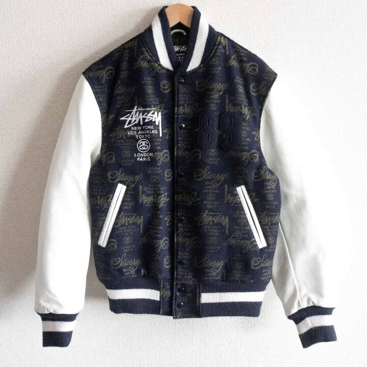 楽天市場】【希少】STUSSY【25th WORLD TOUR スタジャン】S オールド 