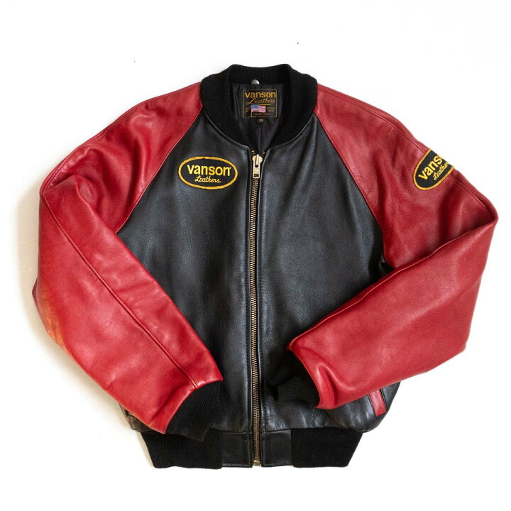 楽天市場】【美品】 VANSON 【TJV オールレザー スタジャン】38 