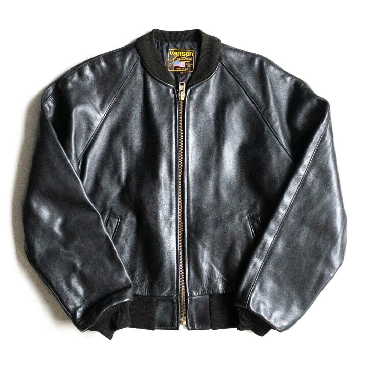 楽天市場】【美品】 VANSON 【TJ TEAM JACKET】40 レザー スタジャン 