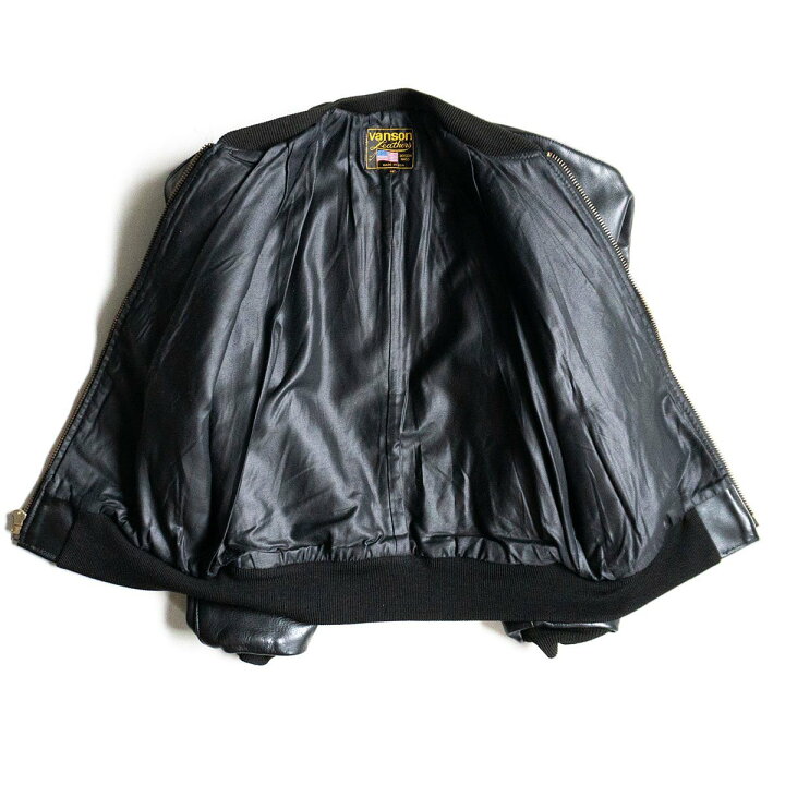 楽天市場】【美品】 VANSON 【TJ TEAM JACKET】40 レザー スタジャン 