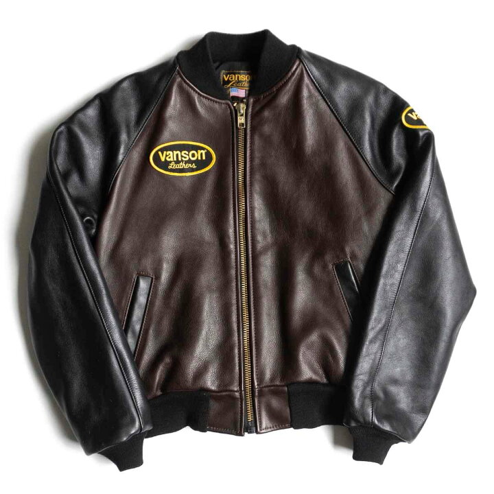 楽天市場】【美品】 VANSON 【TJV オールレザー スタジャン】38 