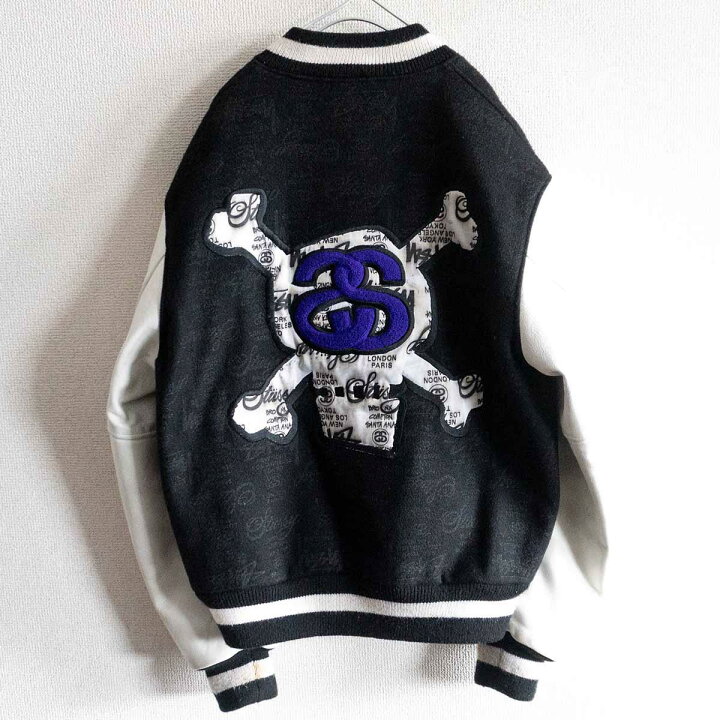 楽天市場】【希少】STUSSY【25th WORLD TOUR スタジャン】L オールド 