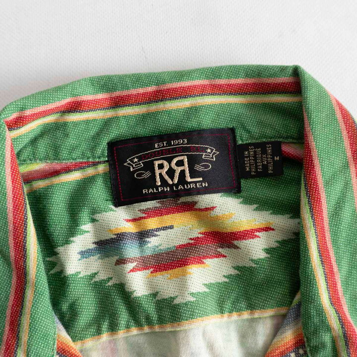 楽天市場】【極美品】RRL 【NATIVE SHIRTS】M ネイティブ オープン 