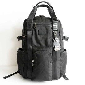 【美品】 TUMI トゥミ 【22380DH/Alpha Bravo backpack】ブラック リュック ビジネス バッグ 2405520