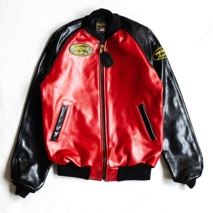楽天市場】【美品】 VANSON 【TJV オールレザー スタジャン】40 
