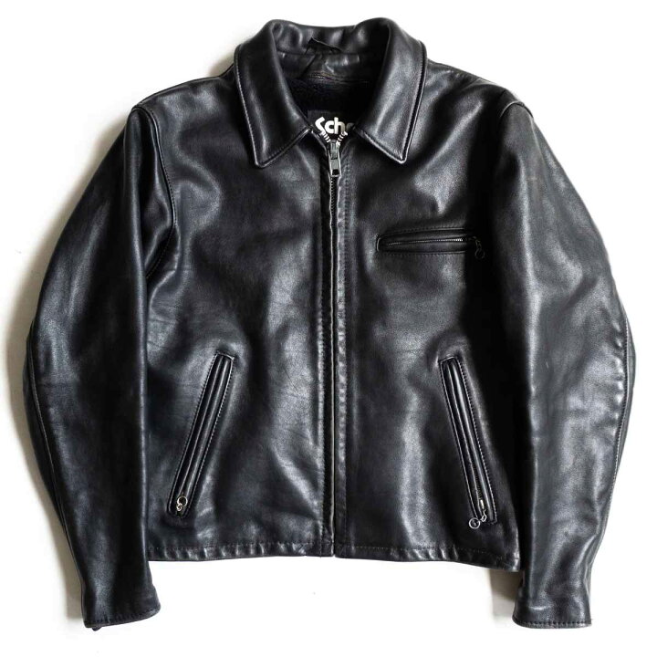 楽天市場】【美品】SCHOTT【643E/シングルライダースジャケット】38 