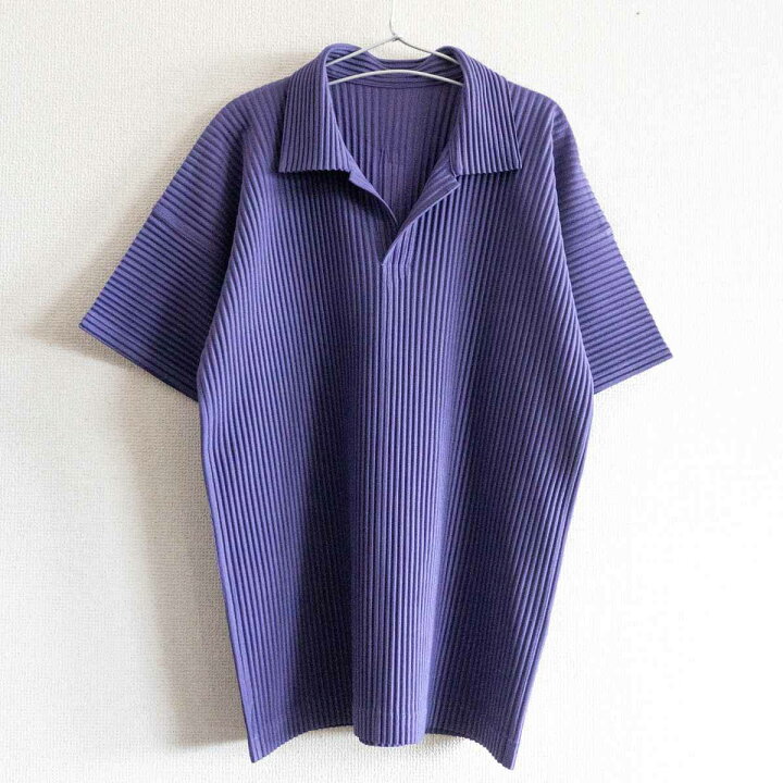 楽天市場】【美品】 HOMME PLISSE ISSEY MIYAKE【プリーツ ポロシャツ 
