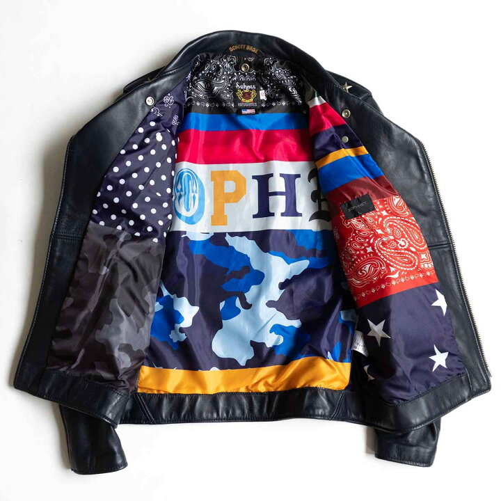 楽天市場】【美品】SCHOTT×SOPHNET.【213SNT/ワンスター ダブル 