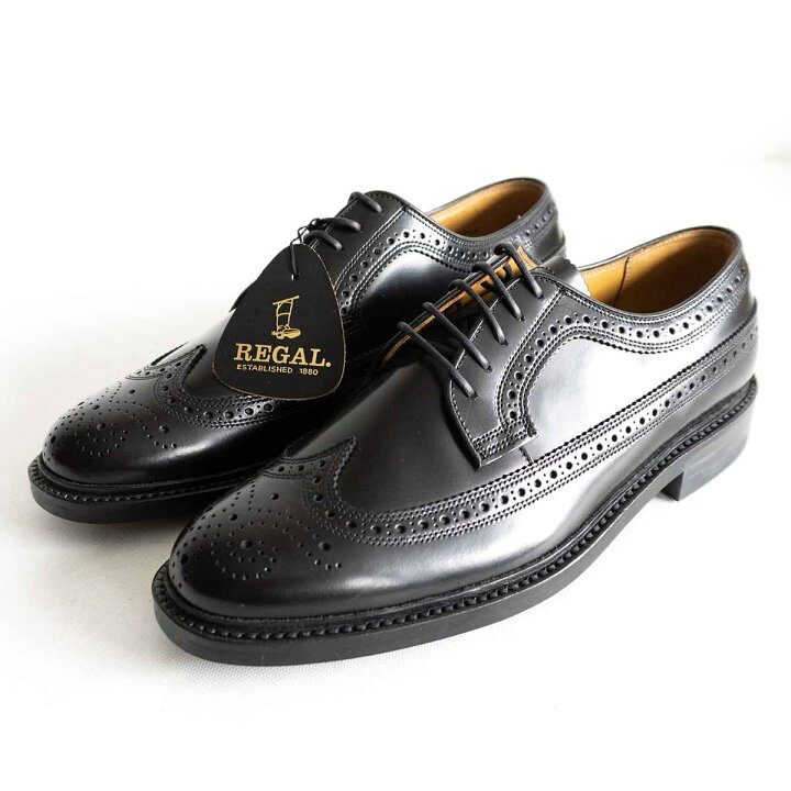 楽天市場】【未使用品】REGAL【ウイングチップ レザーシューズ】 25.5 